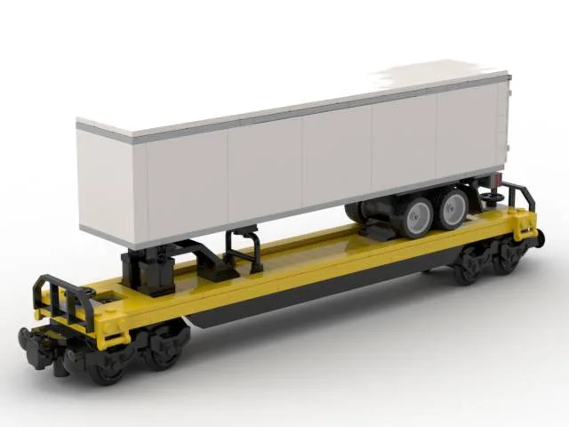 BlueBrixx Wagon plat intermodal avec semi-remorque (BB-102384) - prix | Brick Broker