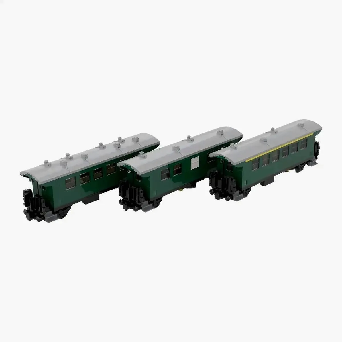 BlueBrixx Voiture de voyageurs Donnerbüchse 1re/2e/3e classe Set 3 en 1 (8w) (BB-107454) - prix | Brick Broker