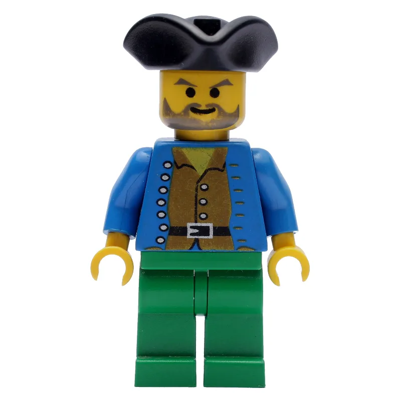 Pirate - Brown Shirt, Green Legs, Black Trico… — minifigurine LEGO | Brick Broker