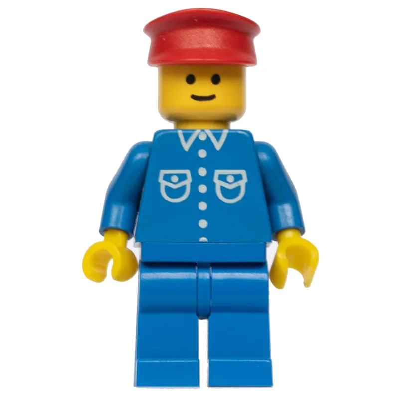 Man - Blue Jacket, Blue Legs, Red Hat — dans quels sets LEGO ? (fig-000733) | Brick Broker