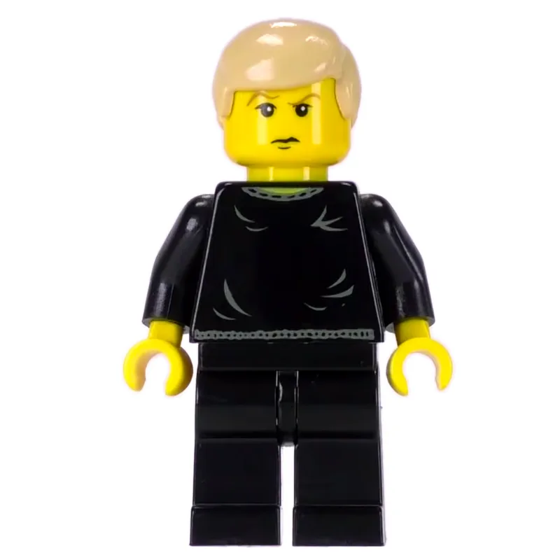 Draco Malfoy, Yellow Skin, Black Sweater — minifigurine LEGO | Brick Broker