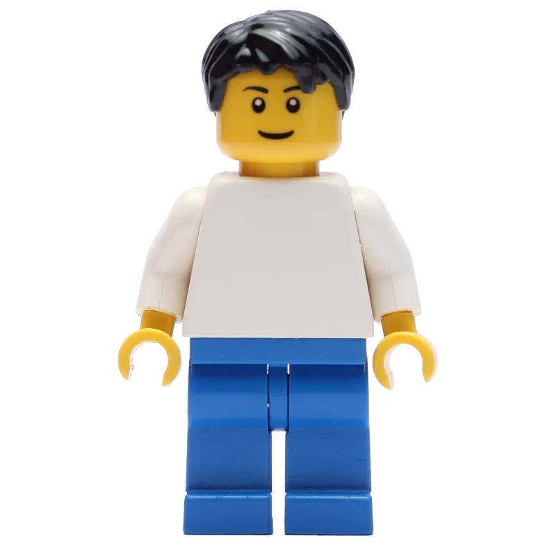 White Torso, Blue Legs, Black Hair — dans quels sets LEGO ? (fig-009499) | Brick Broker