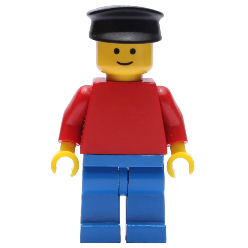 Man - Red Torso, Blue Legs, Black Hat — dans quels sets LEGO ? (fig-004965) | Brick Broker