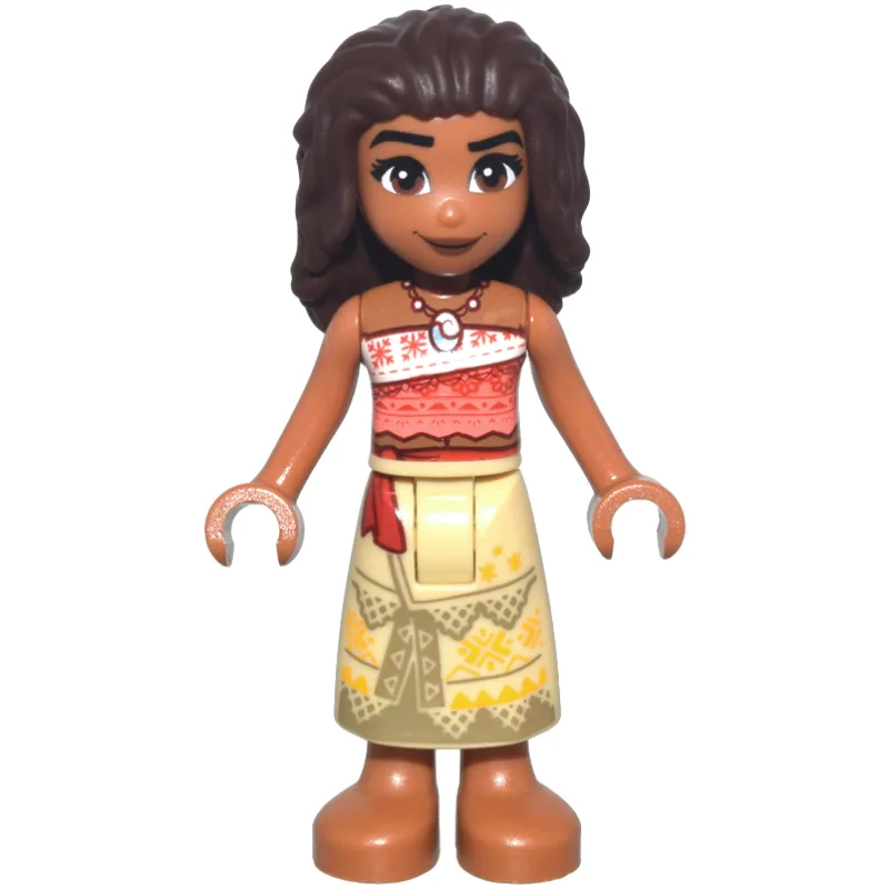 Moana, Sienna Brown, Tan Skirt (28705 Hair) — minifigurine LEGO | Brick Broker