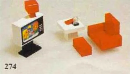 LEGO 274 Téléviseur et chaise - prix et où acheter | Brick Broker