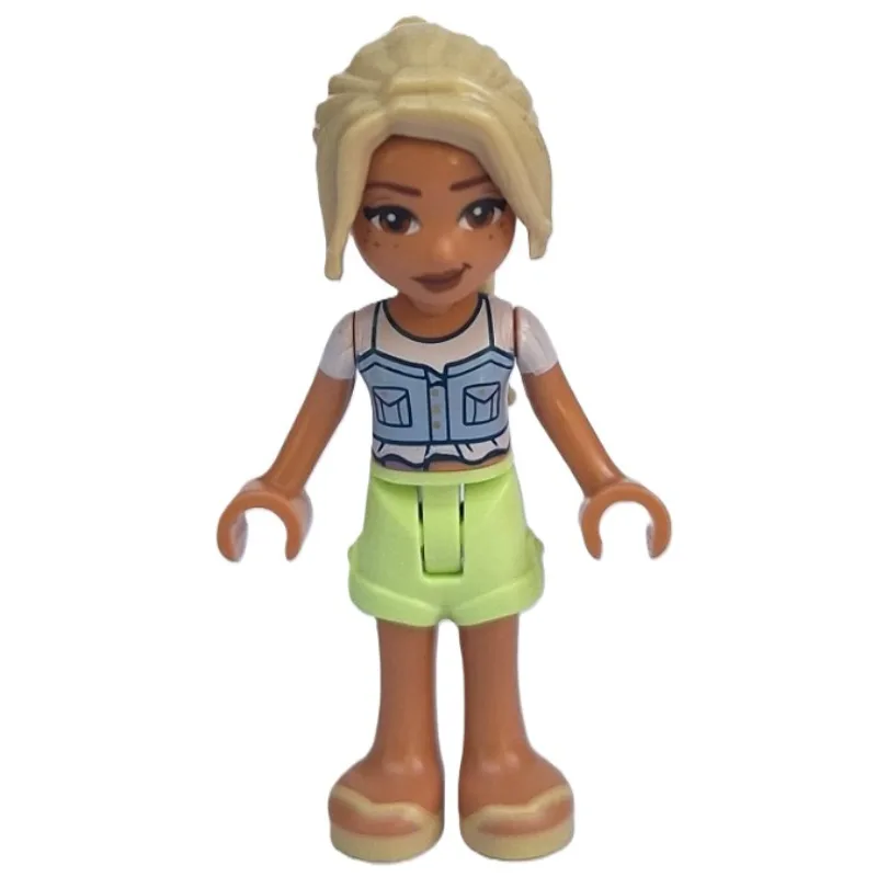 Sara - Bright Light Blue Top, Yellowish Green… — minifigurine LEGO | Brick Broker