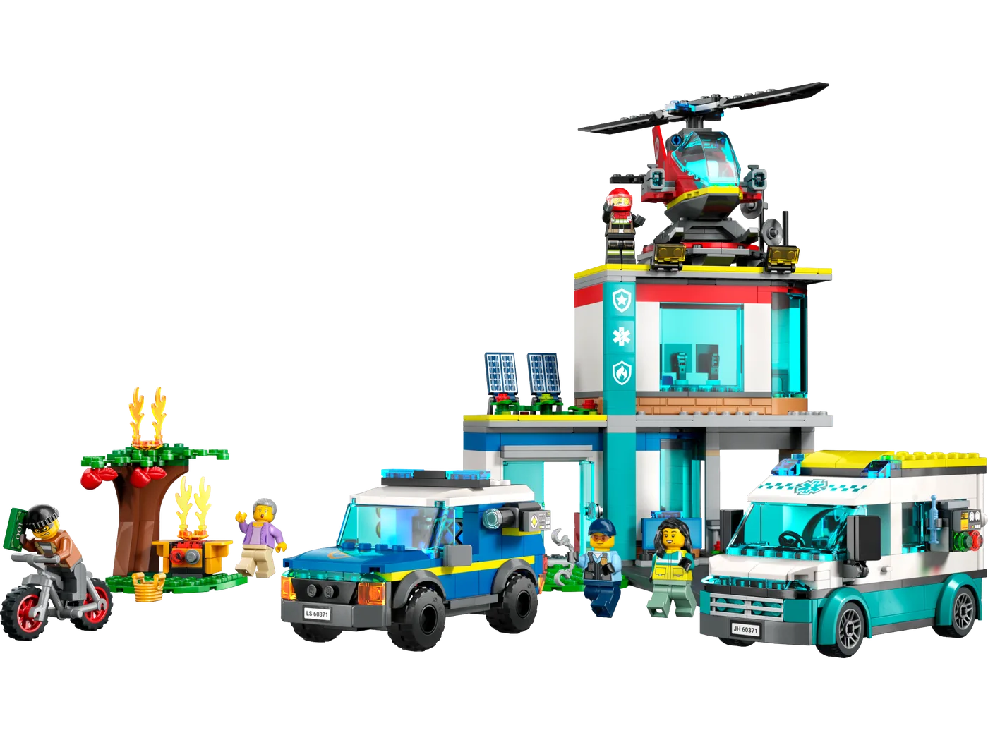 LEGO 60371 QG des véhicules d'urgence - prix | Brick Broker