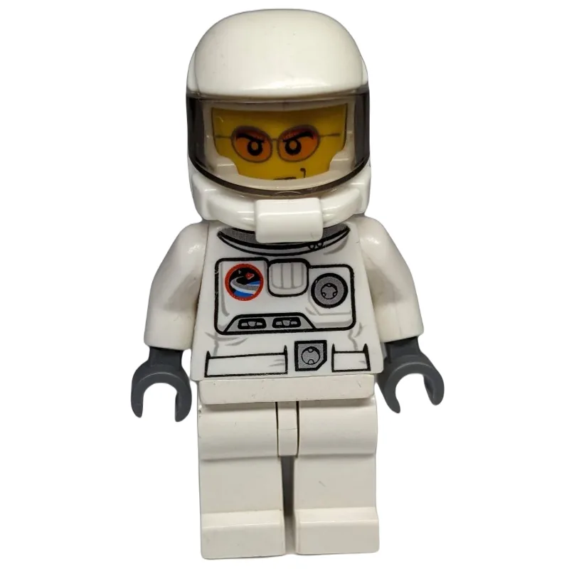 Astronaut, White, Space Helmet with Trans-Bro… — minifigurine LEGO | Brick Broker
