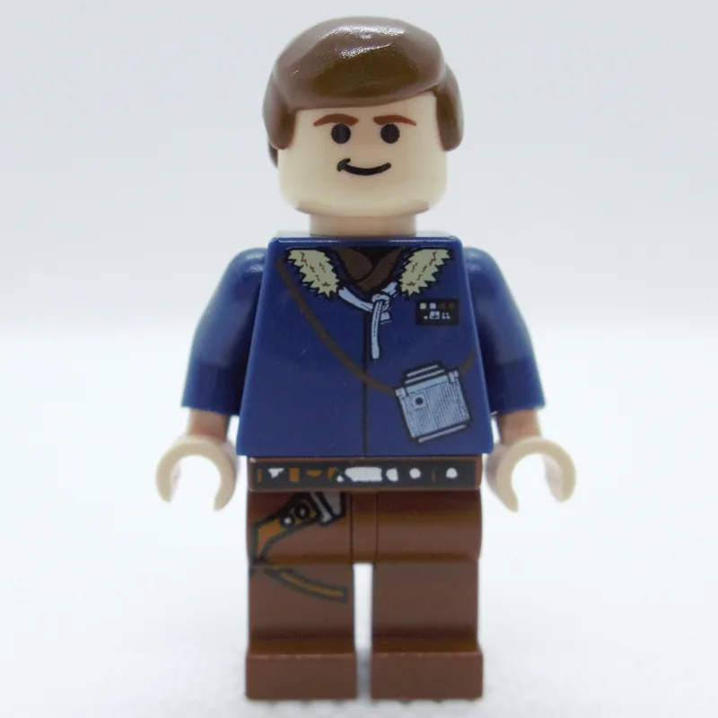 Han Solo, Hoth Outfit, Dark Blue Jacket, Redd… — minifigurine LEGO | Brick Broker