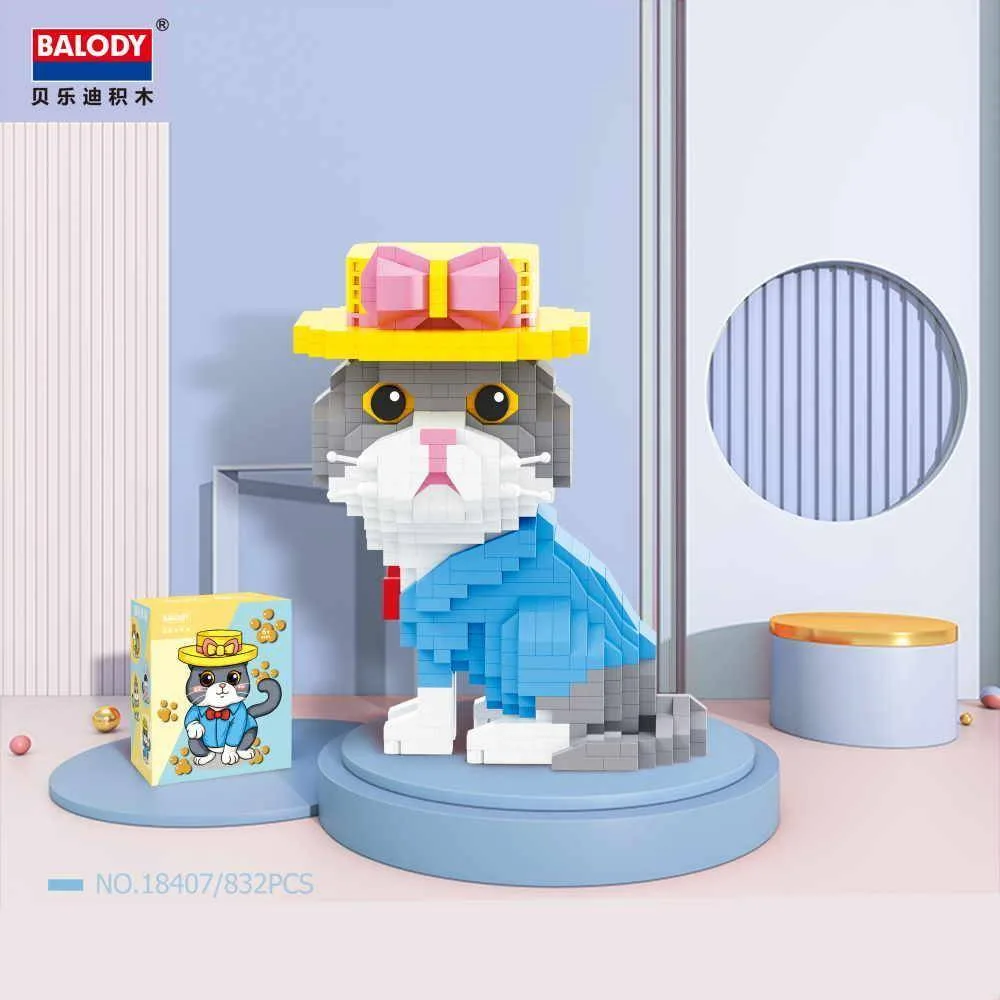Balody Chaton avec chapeau (BAL-18407) - prix | Brick Broker