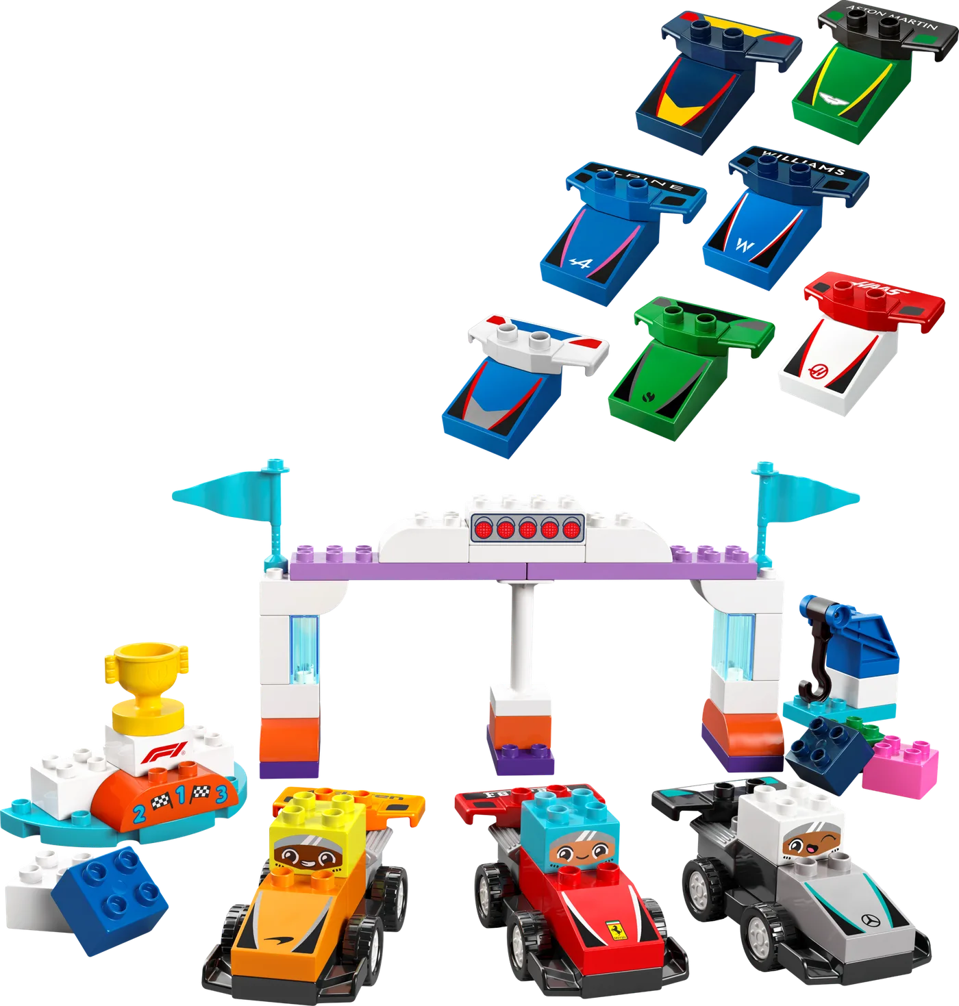 LEGO 10445 Voitures de course et pilotes de l'équipe F1 - prix | Brick Broker