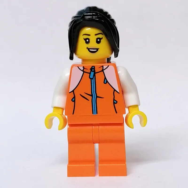 Orange Torso, Orange Legs, Black Hair — dans quels sets LEGO ? (fig-011897) | Brick Broker