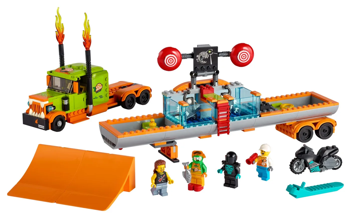 LEGO 60294 Camion de Spectacle de Cascades - prix | Brick Broker