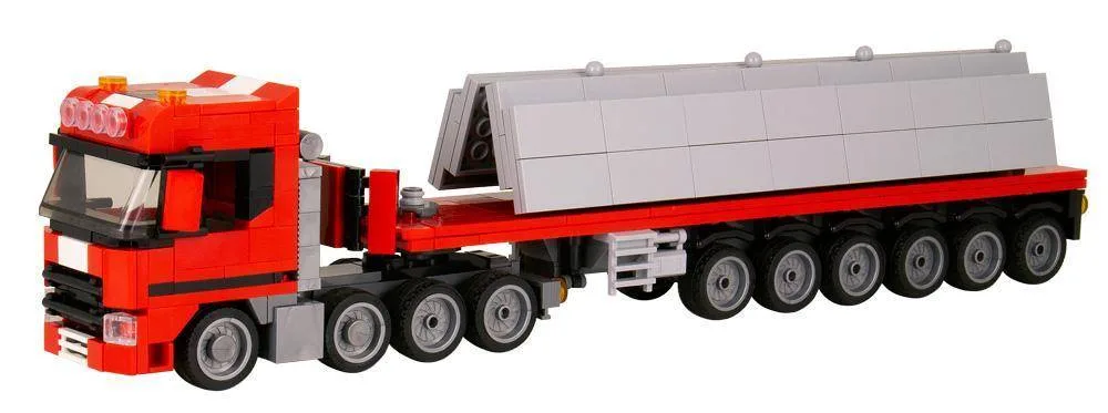 BlueBrixx Camion suédois 4 essieux avec plaques de béton (BB-101097) - prix | Brick Broker