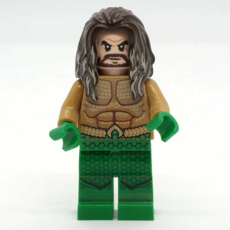 Aquaman, Dark Brown Hair, Green Hands (DCEU) — minifigurine LEGO | Brick Broker