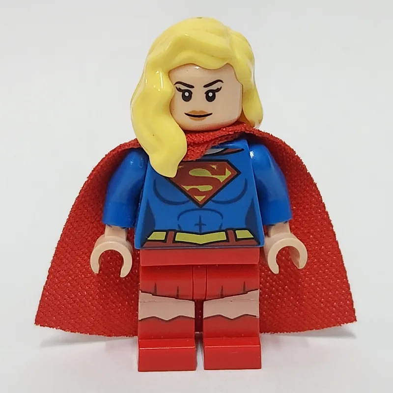 Supergirl with Bright Light Yellow Hair over… — minifigurine LEGO | Brick Broker