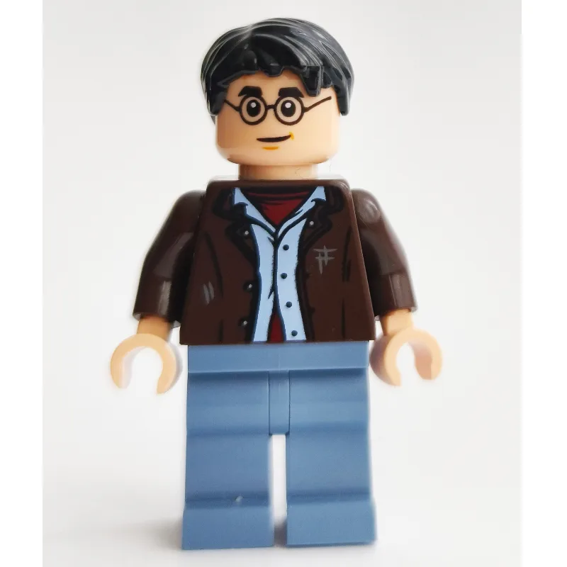 Harry Potter, Dark Brown Torso, Sand Blue Legs — minifigurine LEGO | Brick Broker