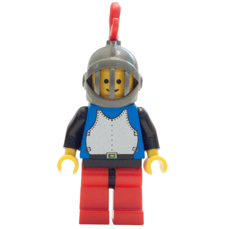 Knight (Breastplate on Blue) - Red Legs, Red… — minifigurine LEGO | Brick Broker