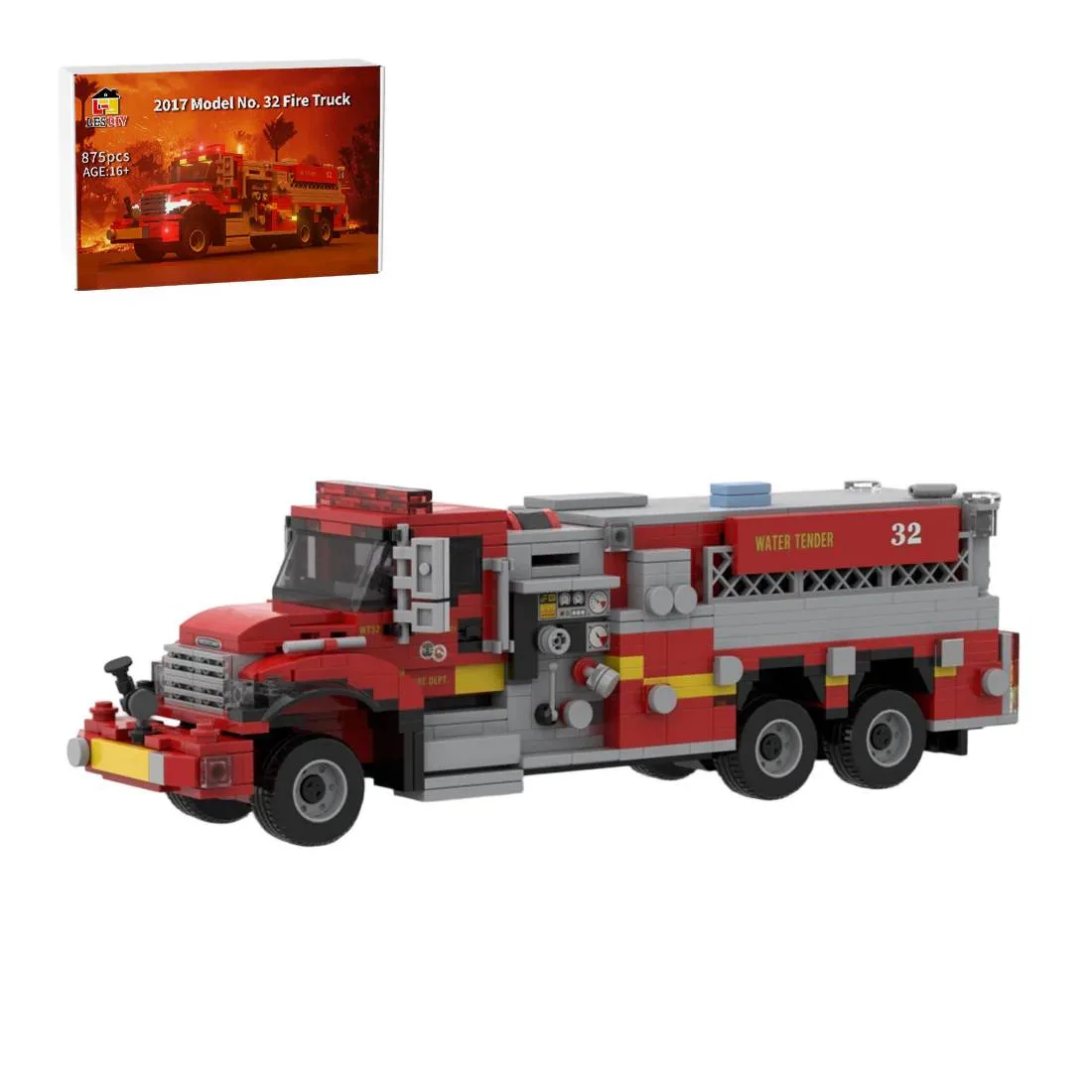 LesDiy Camion de pompiers modèle 2017 n°32 (LESDIY-3726413) - prix | Brick Broker