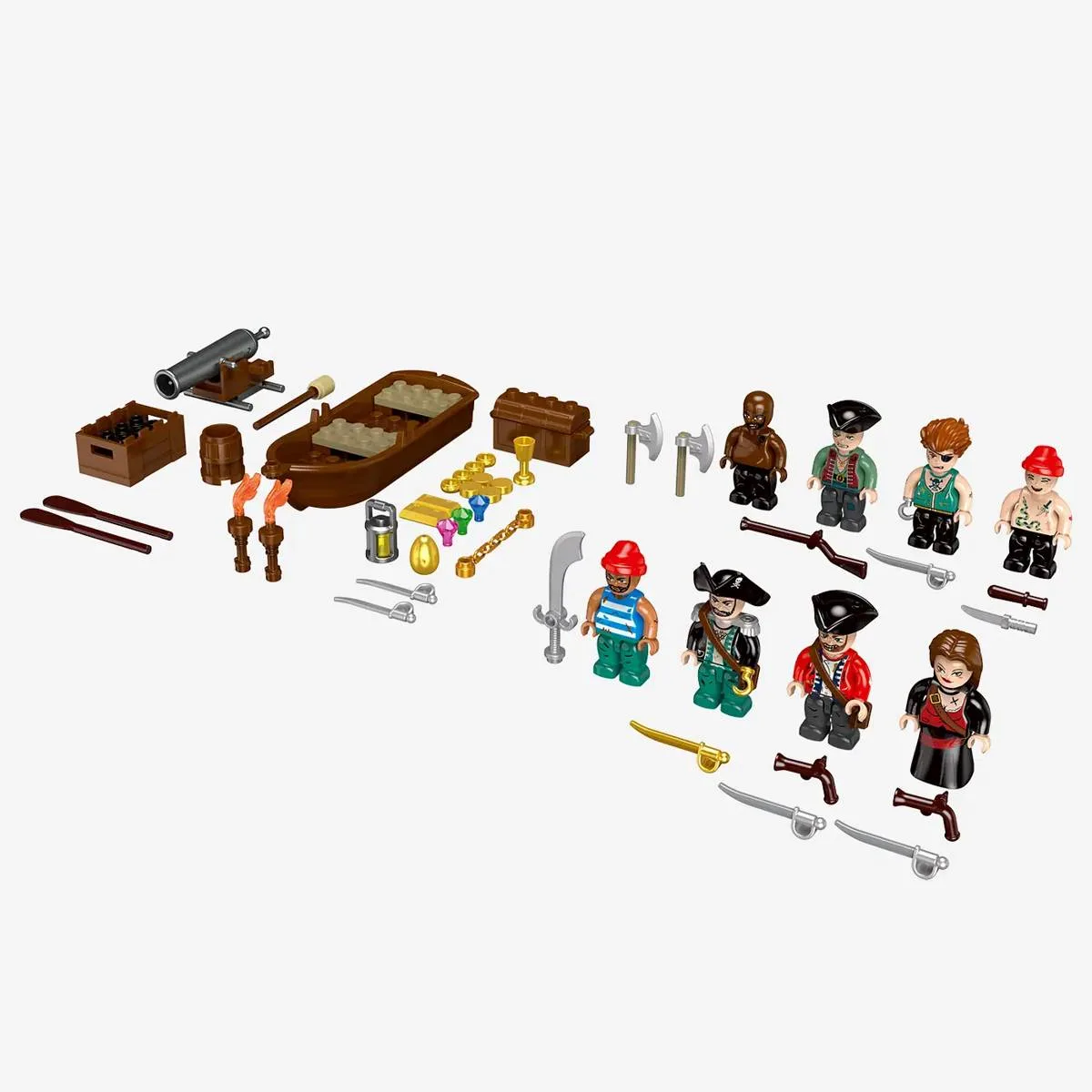 BlueBrixx Pack de figurines Pirates - Pirates (BB-107553) - prix | Brick Broker