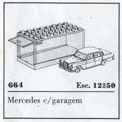 LEGO 664 Mercedes 220 S 1:87 - prix et où acheter | Brick Broker