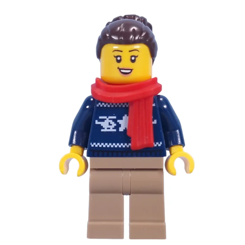 Dark Blue Sweater, Dark Tan Legs, Dark Brown… — minifigurine LEGO | Brick Broker