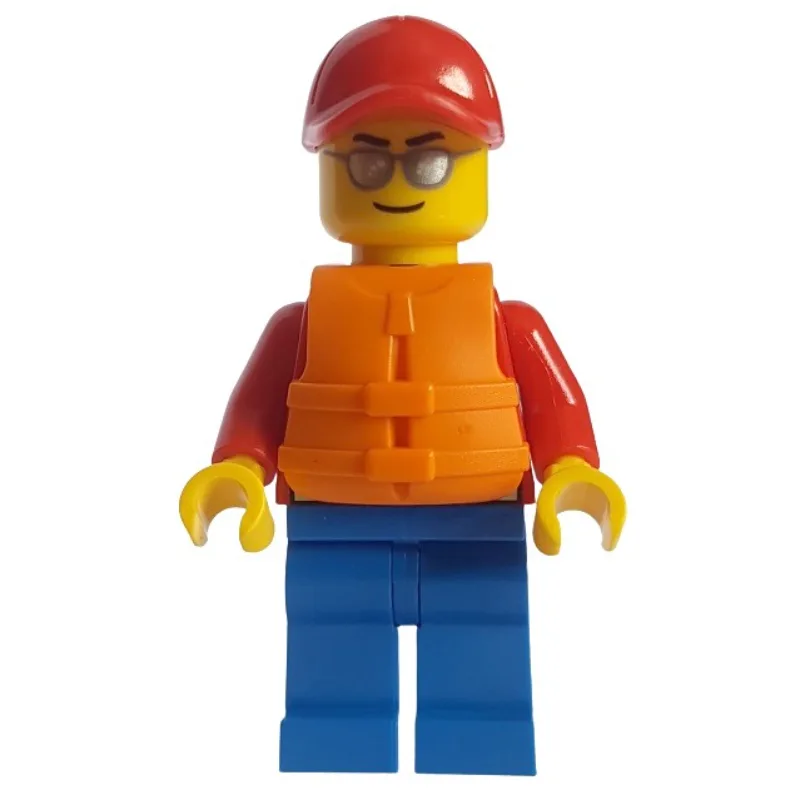 Lifeguard, Red Jacket, Blue Legs, Red Cap, Or… — minifigurine LEGO | Brick Broker