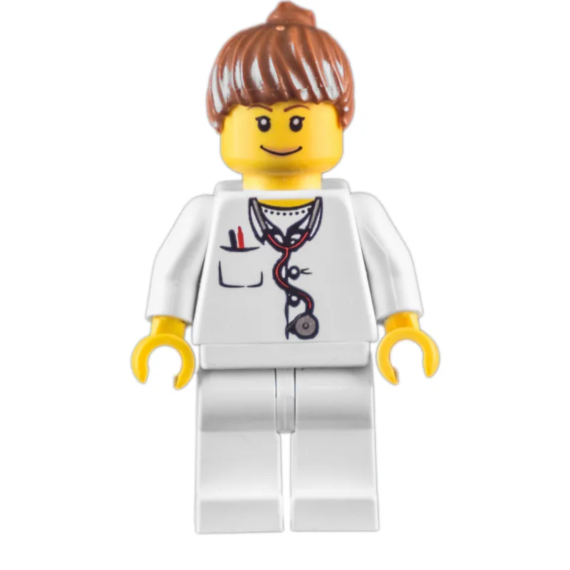 Doctor, Woman, White Torso with Stethoscope a… — minifigurine LEGO | Brick Broker