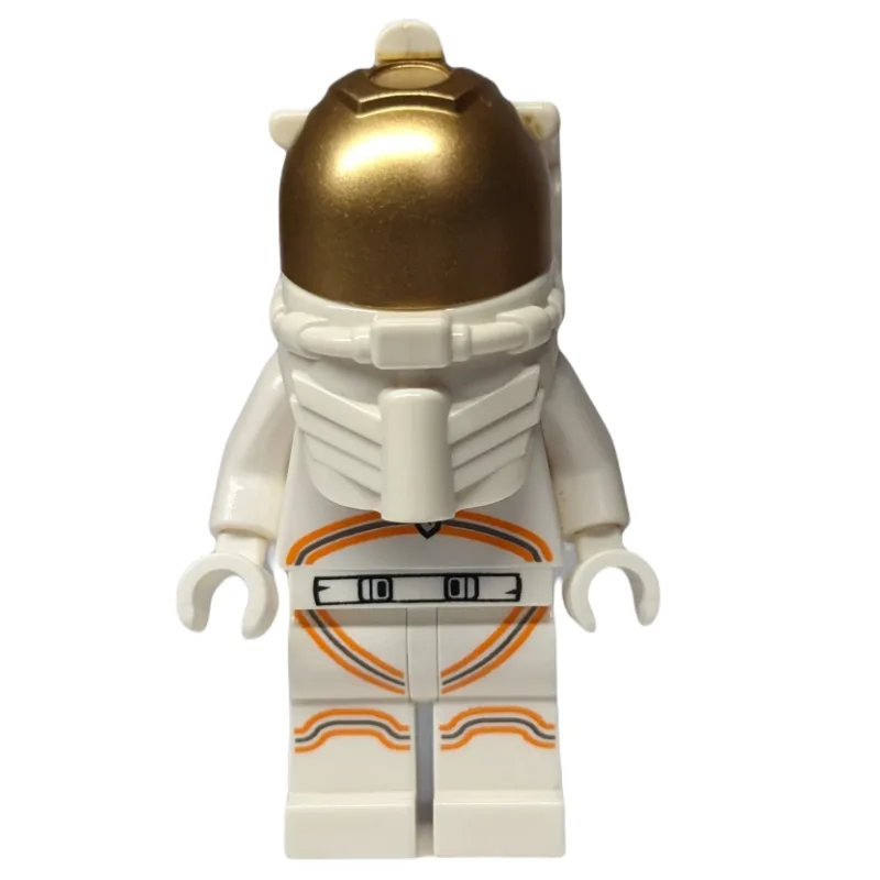Astronaut, Woman, White Torso and Legs, Orang… — minifigurine LEGO | Brick Broker