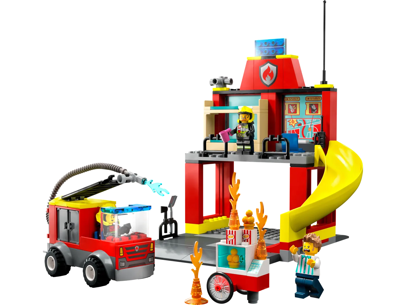 LEGO 60375 Caserne de pompiers et camion de pompiers - prix | Brick Broker