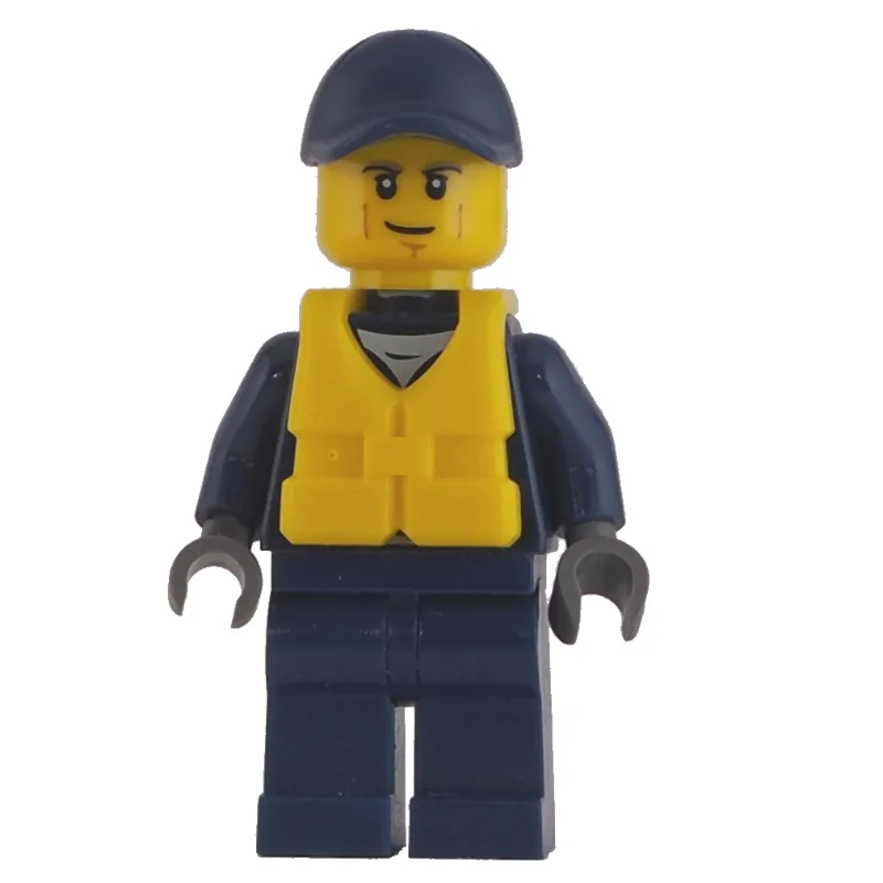Policeman, Dark Blue Jacket with Zipper, Badg… — minifigurine LEGO | Brick Broker