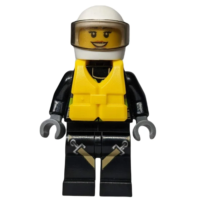 Firewoman, Safety Vest with Flashlight, Pocke… — minifigurine LEGO | Brick Broker