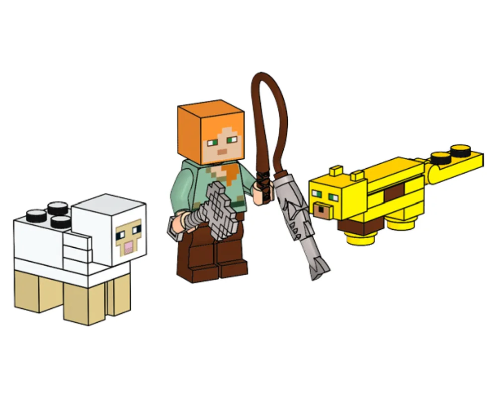 LEGO 662103 Alex avec Ocelot et Mouton - prix | Brick Broker