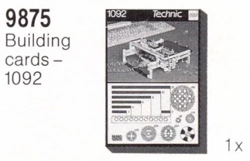 LEGO 9875 Cartes de construction - 1092 - prix | Brick Broker