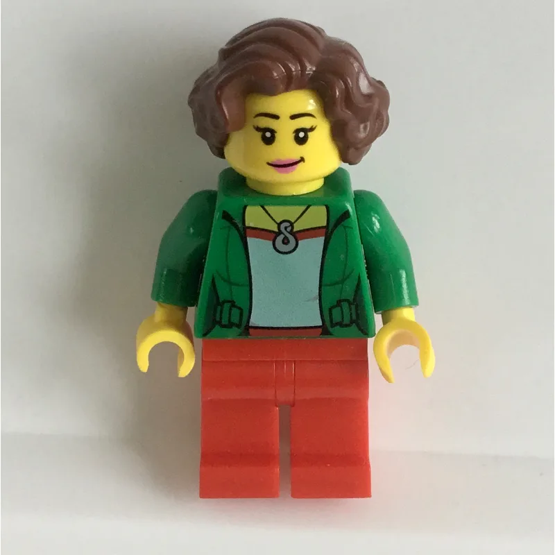 Green Torso, Red Legs, Reddish Brown Hair — minifigurine LEGO | Brick Broker