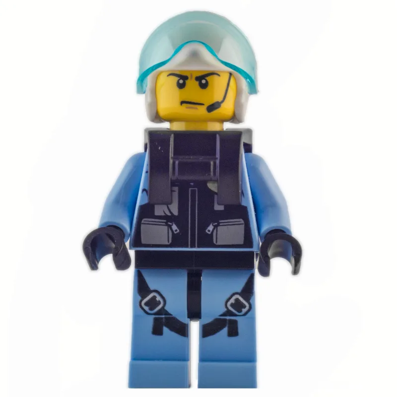 Policeman, Black Vest with Badge and Pouches… — minifigurine LEGO | Brick Broker