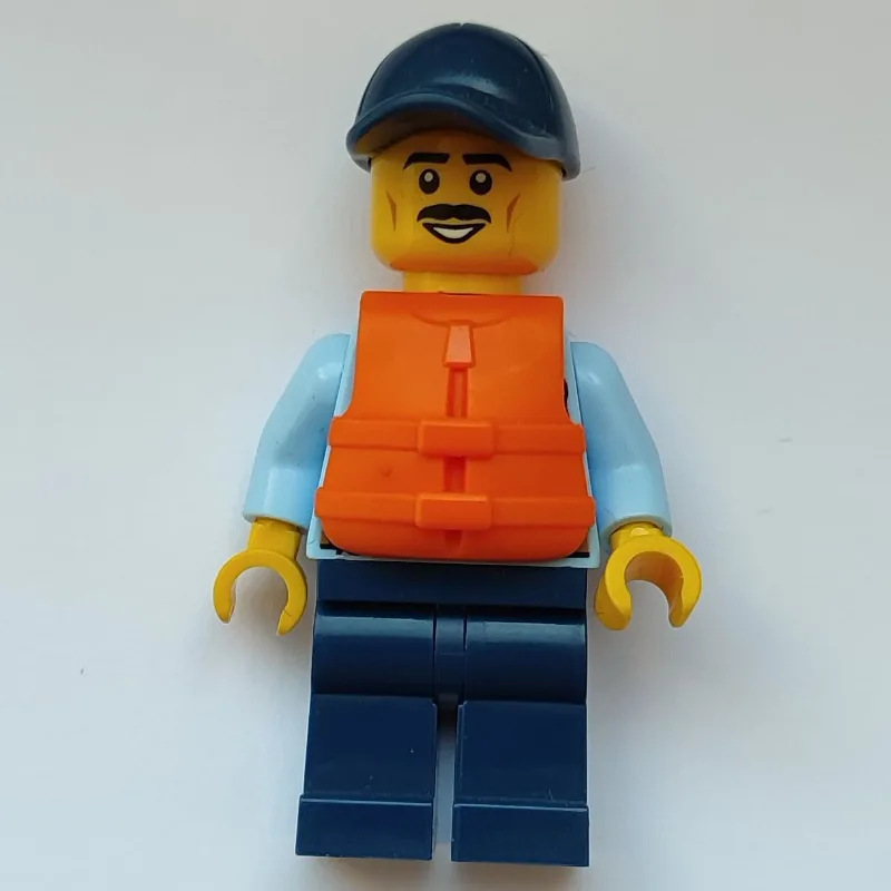Policeman, Bright Light Blue Shirt with Tie a… — minifigurine LEGO | Brick Broker