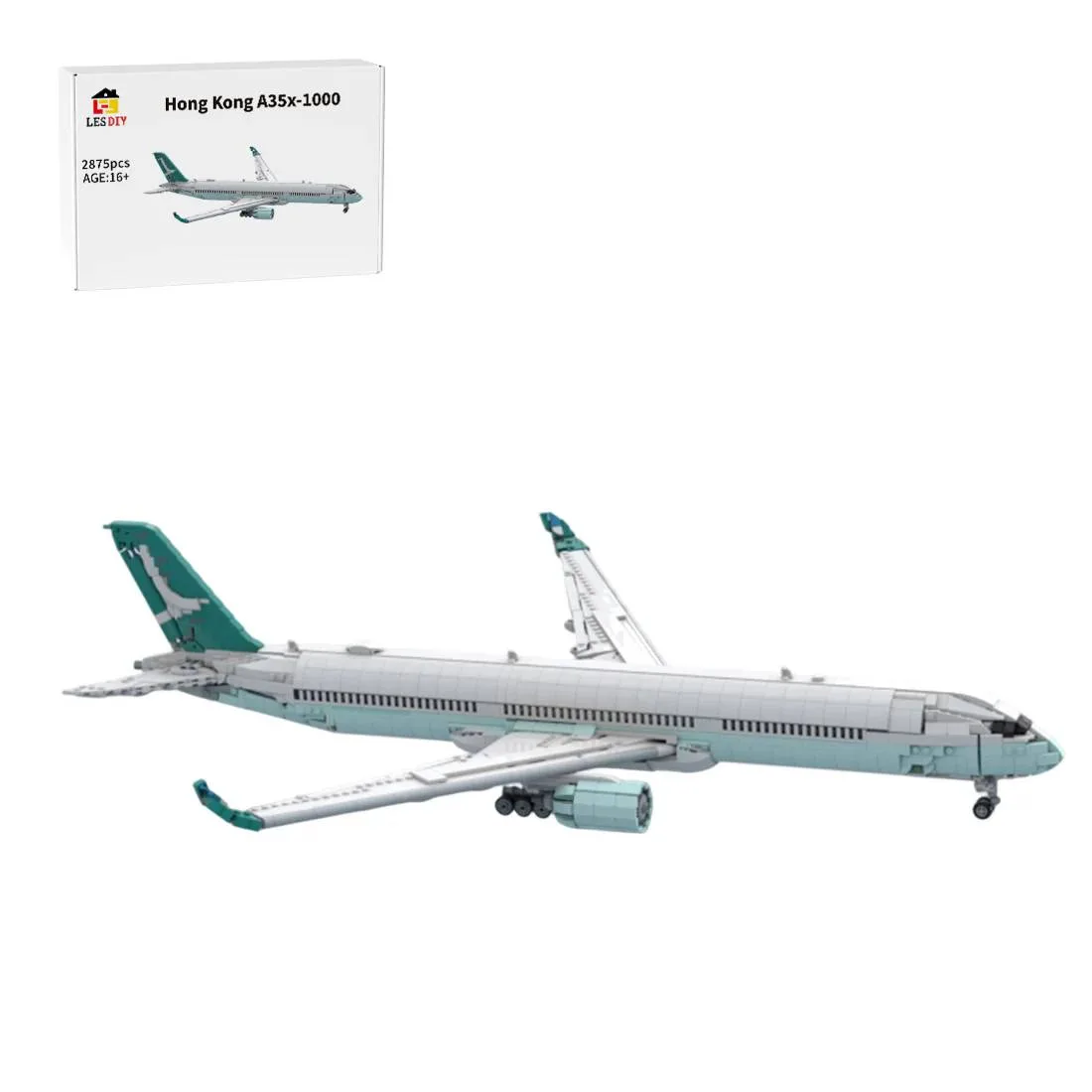 LesDiy Avion de ligne Hong Kong A35x-1000 (LESDIY-3713367) - prix | Brick Broker