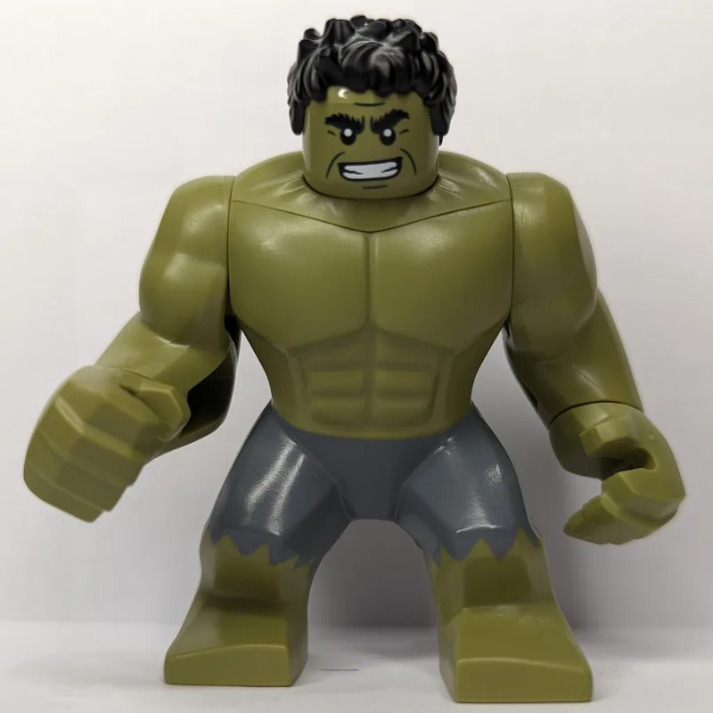 Hulk (Big Fig), Black Hair, Removable Head, S… — minifigurine LEGO | Brick Broker