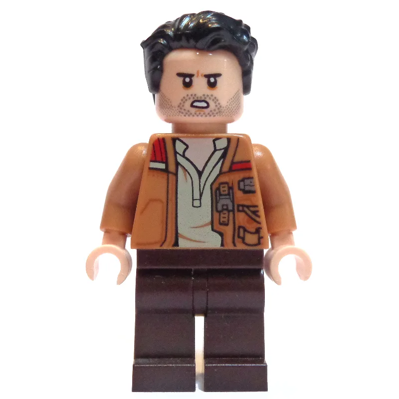 Poe Dameron, Open Medium Nougat Jacket — dans quels sets LEGO ? (fig-004236) | Brick Broker