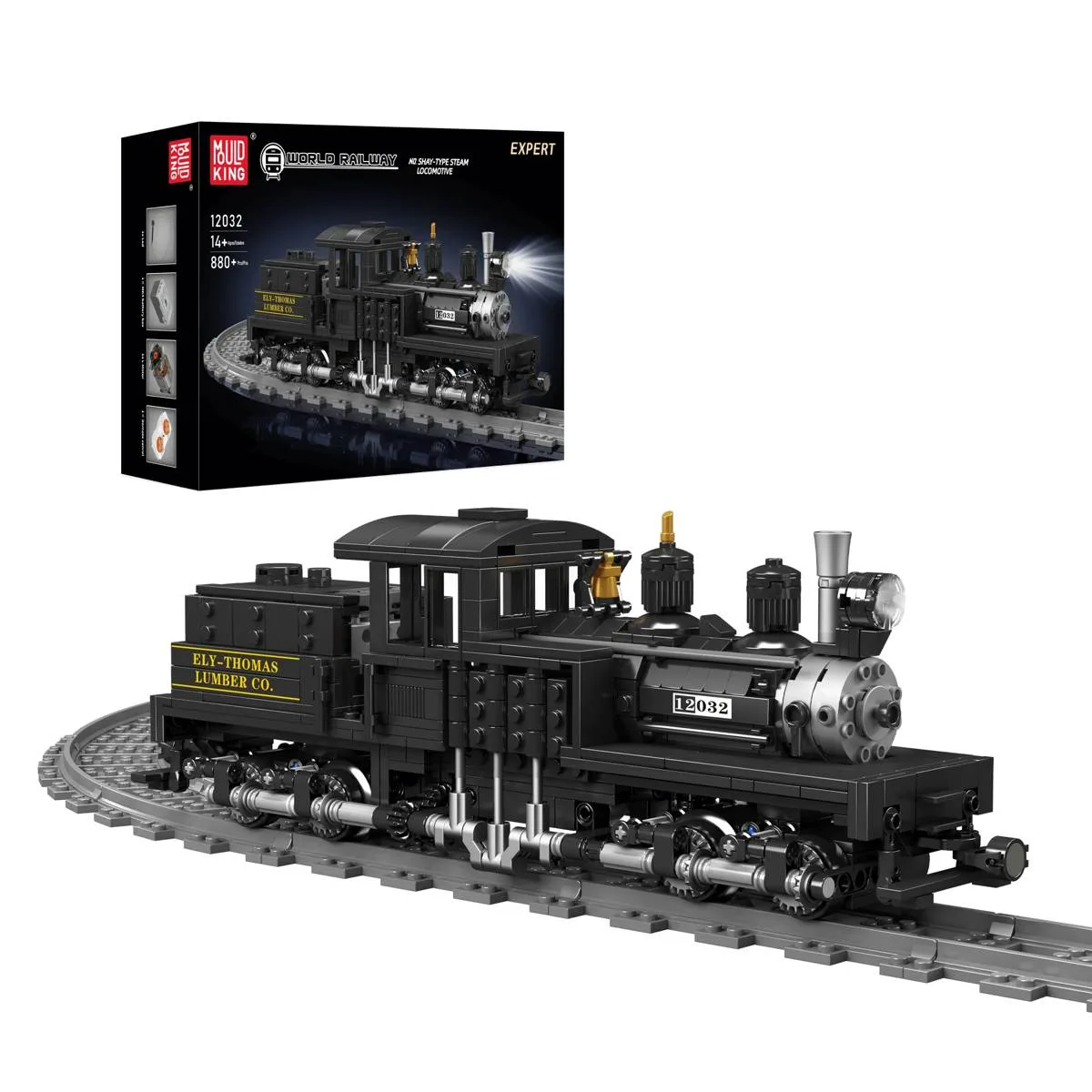 Mould King Locomotive à vapeur de type Shay (MOU-12032) - prix | Brick Broker
