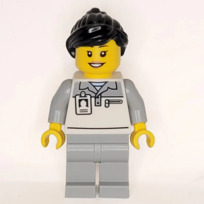 Garage Worker, White/Light Bluish Grey Suit,… — minifigurine LEGO | Brick Broker