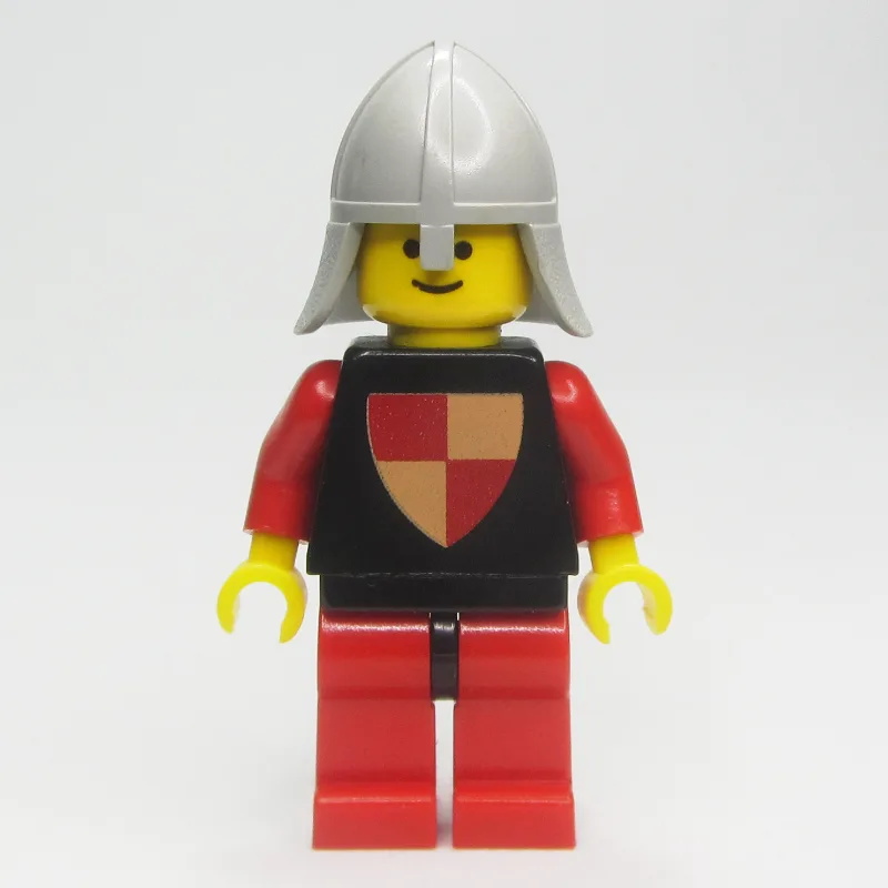 Knight (Quartered Shield) - Red Legs, Neck-Pr… — minifigurine LEGO | Brick Broker