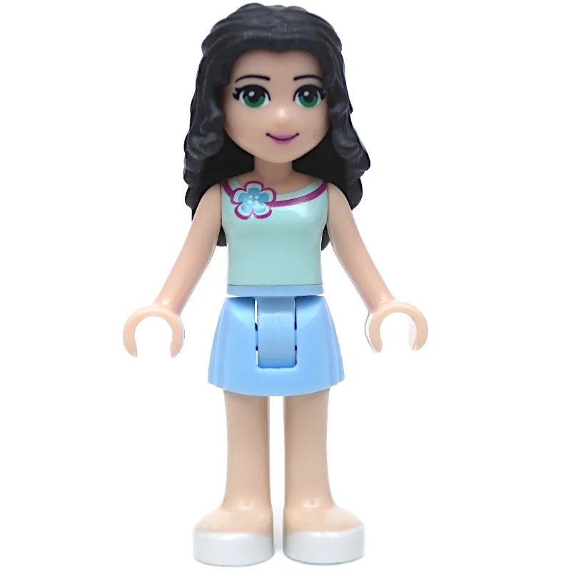 Emma - Light Aqua Top, Bright Light Skirt — minifigurine LEGO | Brick Broker