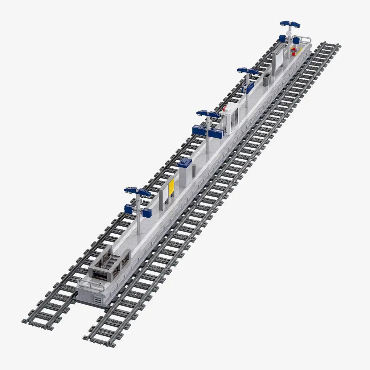 BlueBrixx Plateforme ferroviaire moderne (BB-109855) - prix | Brick Broker