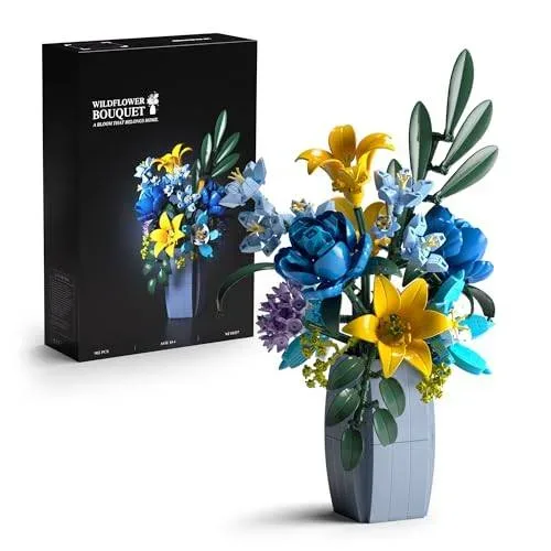 Nifeliz Bouquet de fleurs sauvages avec vase (NF10337) - prix | Brick Broker
