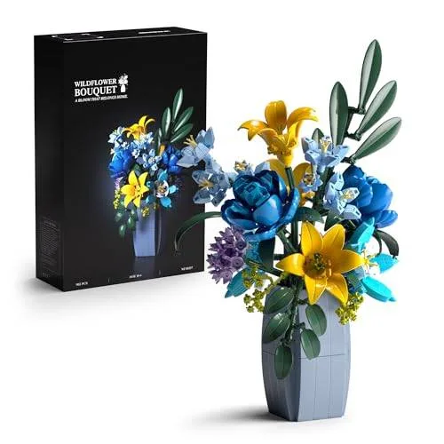 Nifeliz Bouquet de fleurs sauvages avec vase (NF10337) - prix | Brick Broker
