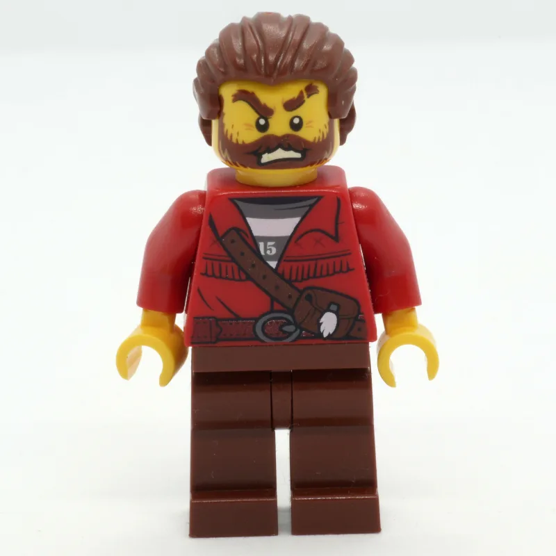 Criminal, Red Jacket over Prison Shirt, Reddi… — minifigurine LEGO | Brick Broker