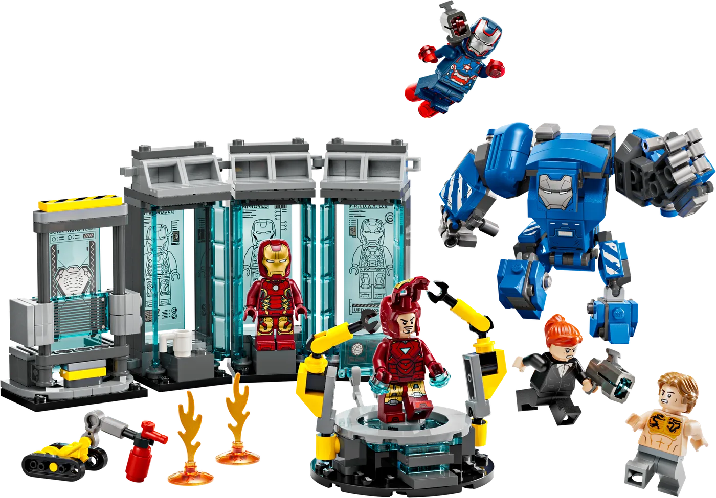 LEGO 76315 Le laboratoire d'Iron Man : Salle des Armures - prix | Brick Broker