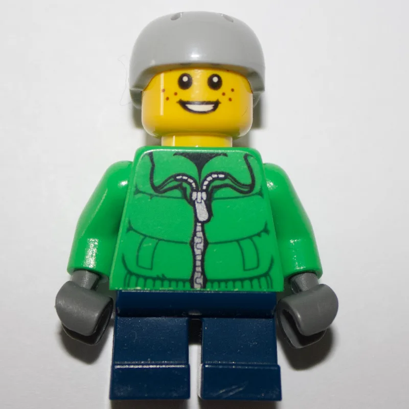 Boy, Green Jacket, Short Dark Blue Legs, Ligh… — minifigurine LEGO | Brick Broker